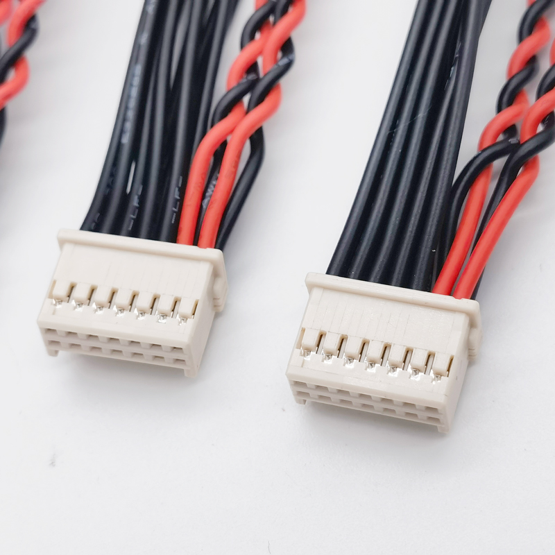 Molex Terminal Line 501646-1400 Dubbel rad Harness Wire 2.0mm Robot Roller Brush Motor Connector Cable Anpassning