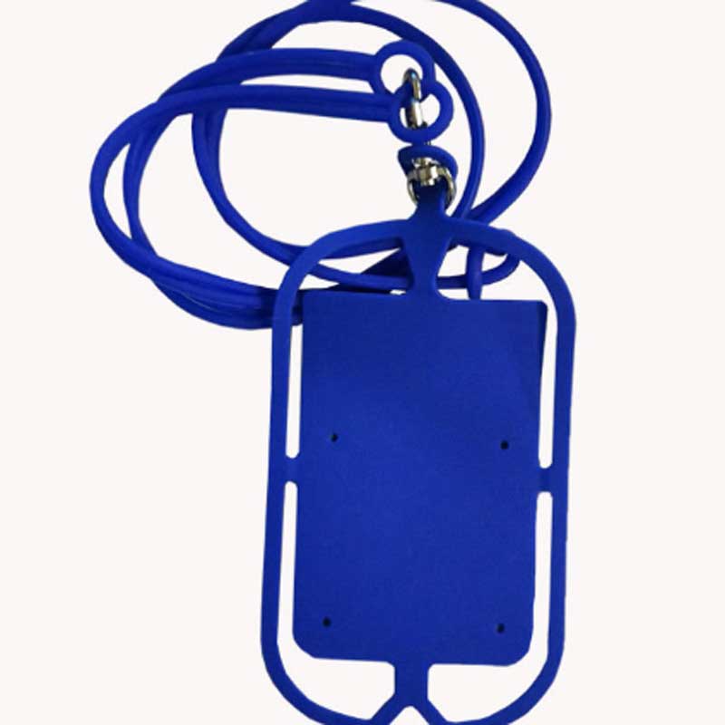 Flerfärgerny ringtelefonhållare mobiltelefon LANYARD Telefonfodral mobiltelefonfodral med kortficka silikonhalsspår mobiltelefon mobiltelefonhållare