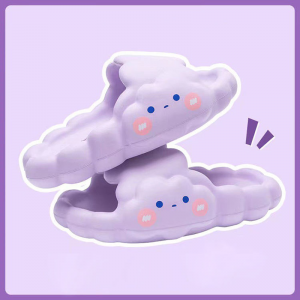 2022 vårens sommarkudde unisex inomhus utomhus hus strand mjuk söt härlig sandal tjock plattform molnskivor tofflor