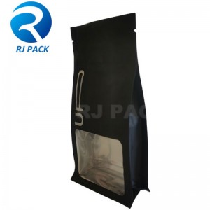 Barnbeständig platt bottenpåse med fönster