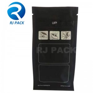 Barnbeständig platt bottenpåse med fönster