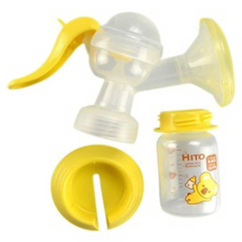 Bärbar silikon manuell baby mjölk extraktor bröst pump bpa gratis tryckmönster hygien manuell amning pump