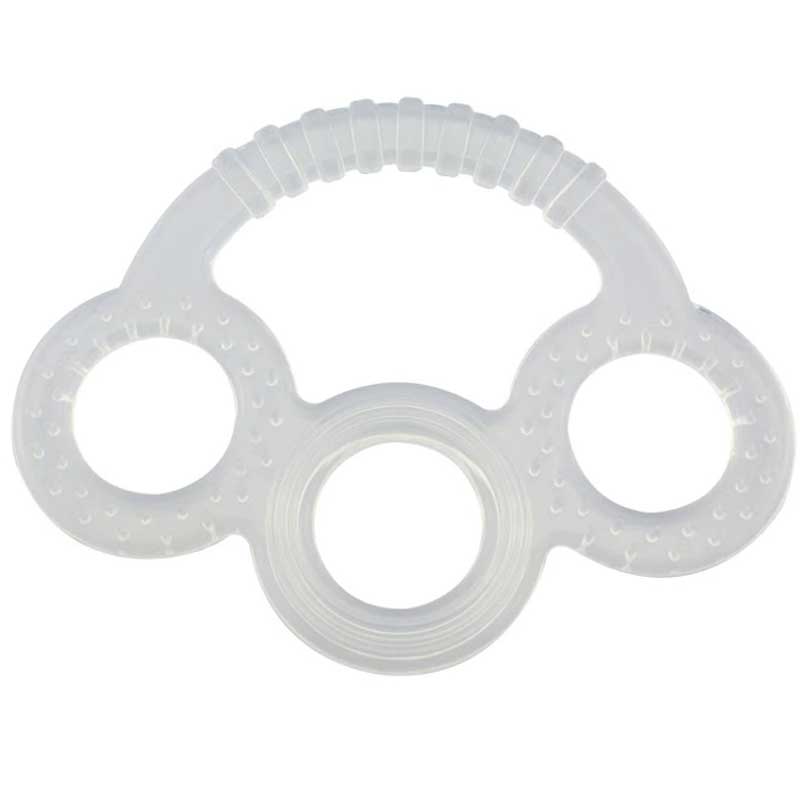 Icke-toxisk baby teether-silikon leksaker bpa gratis mat klass rolig tugga silikon baby teether för småbarn spädbarn