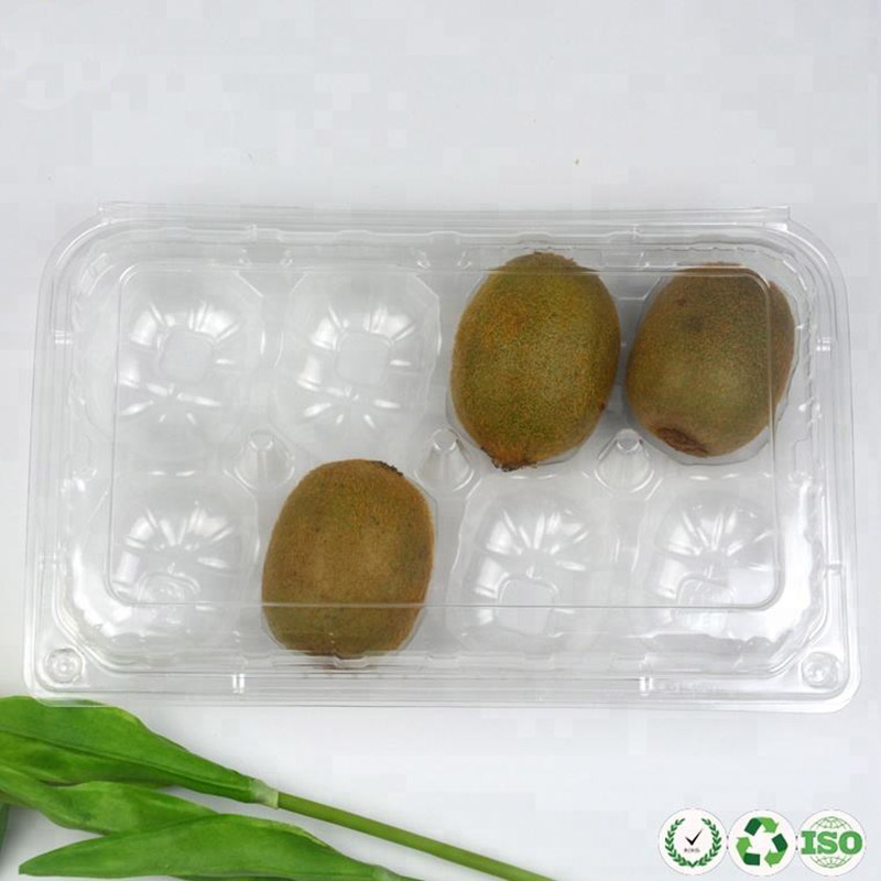 Matkvalitet andas klar plastfruktbehållare för kiwi