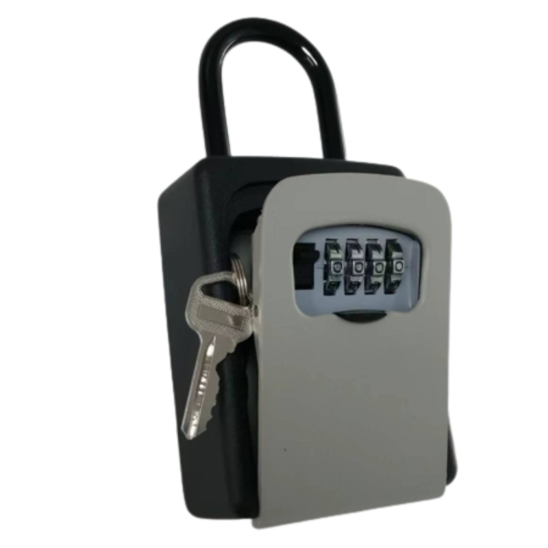 KB001 Key Lock Box, Combination Nyckel Safe Lockbox med kod för House Key Storage, Combo Door Locker