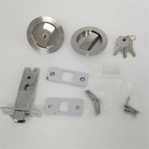 1602 osynlig skjutning av ladugårddörrens fickdörrhandtag mednycklar mednycklar