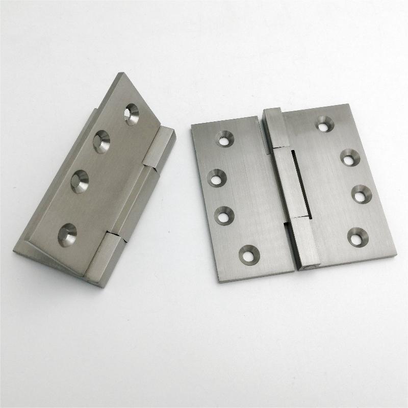 HN602 (2-pack) 4 tum solid mässing fyrkantig hörn kula lager mortise gångjärn tunga dörrgångjärn
