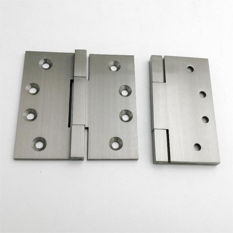 HN602 (2-pack) 4 tum solid mässing fyrkantig hörn kula lager mortise gångjärn tunga dörrgångjärn