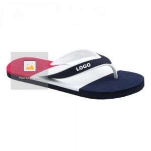 Anpassad logotyp utomhus sommarstrand grossist varma försäljningar män pvc strap casual komfort sport eva flip flopflops tofflor
