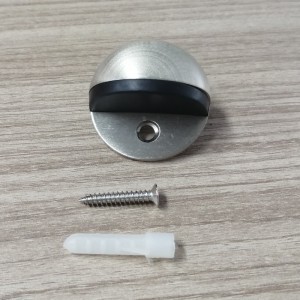 MD005 rostfritt stål 304&gummi golvmonterad halvklotdörrstoppare