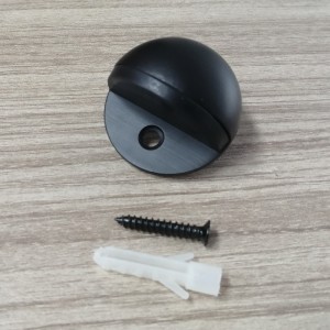 MD005 rostfritt stål 304&gummi golvmonterad halvklotdörrstoppare