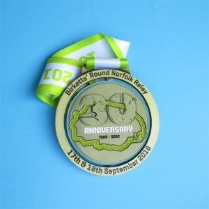 Zinklegering Relay Race Spin Medal