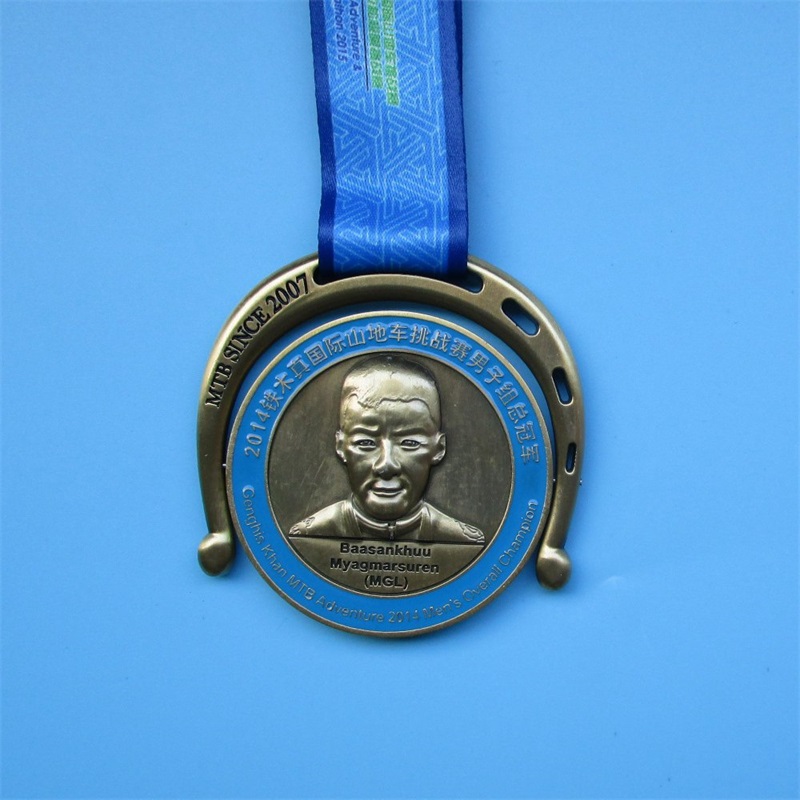 Anpassad medalje för internationell mountainbikeutmaning