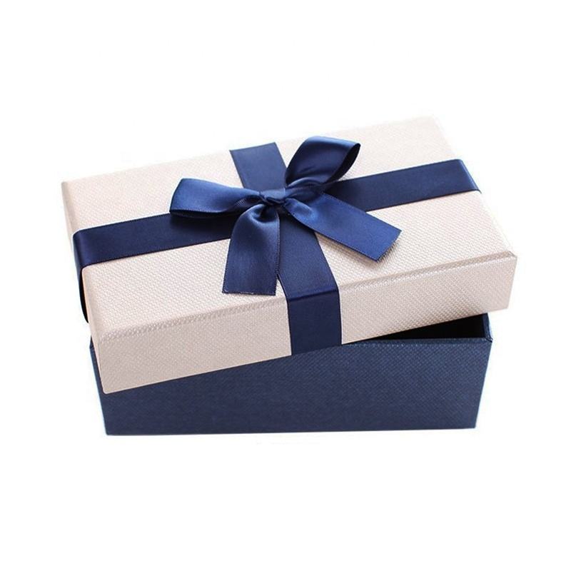 Klassisk lyxig återvunnen pappers presentförpackning Anpassad design