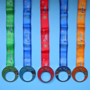 Fem i ett sportevenemang Souvenirkombinationsmedaljer