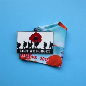 Personlig Honor Awards Metal 3D Black Plated Military Medal