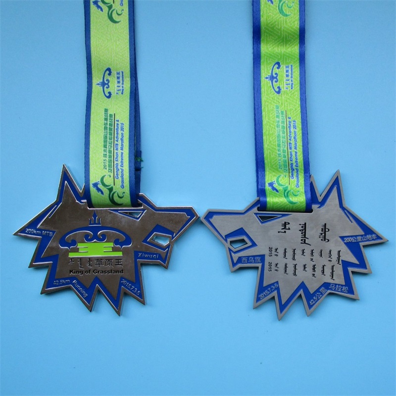 Stjärnform oregelbunden specialdesignmedaljanpassad medalj