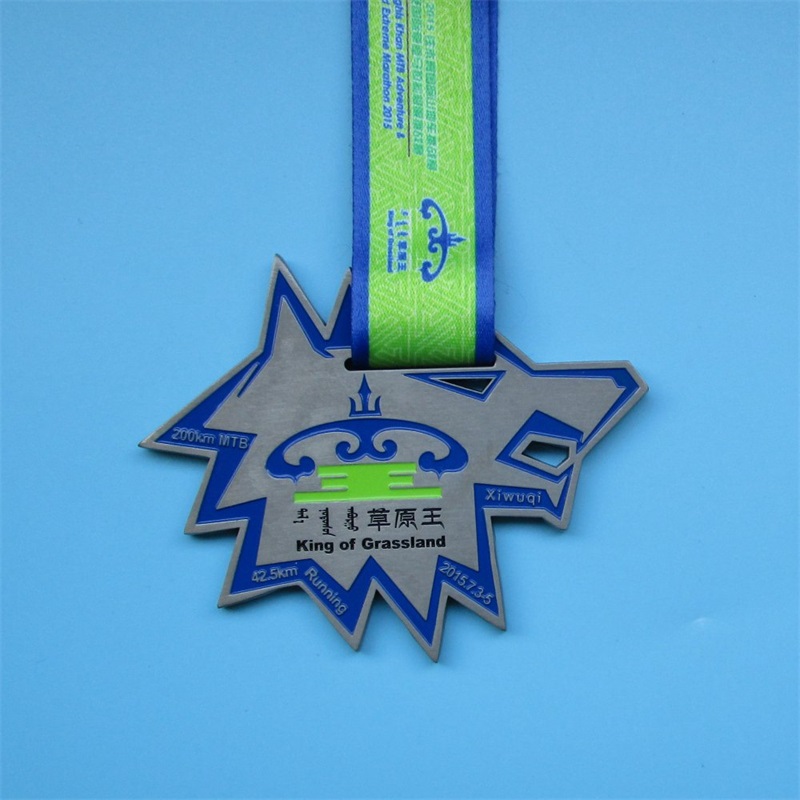 Stjärnform oregelbunden specialdesignmedaljanpassad medalj