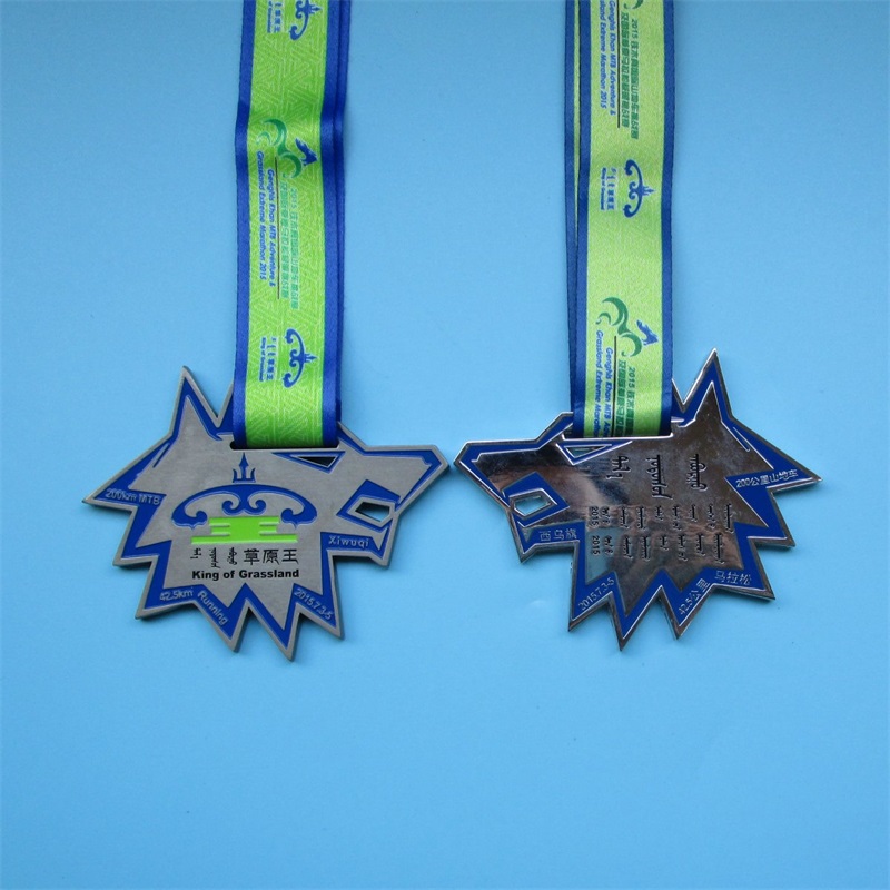 Stjärnform oregelbunden specialdesignmedaljanpassad medalj