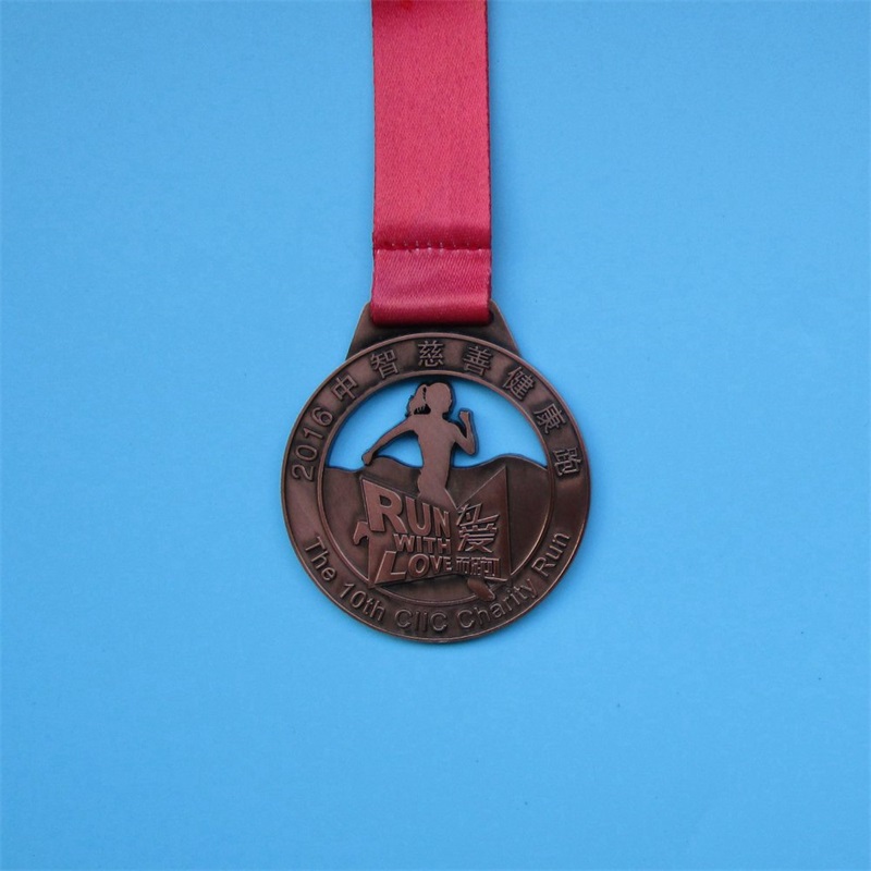 Sportmedaljer och band för att köra medaljer Sport Running