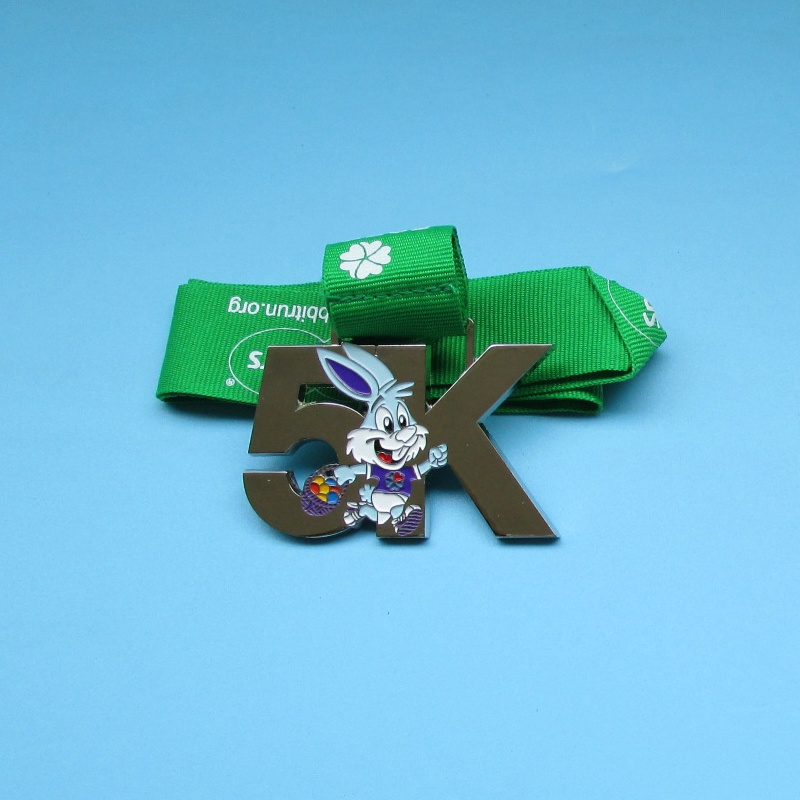 Metal Sports Medal Custom MedalS Race for Kids Cute Design Rabbit Kid Medal
