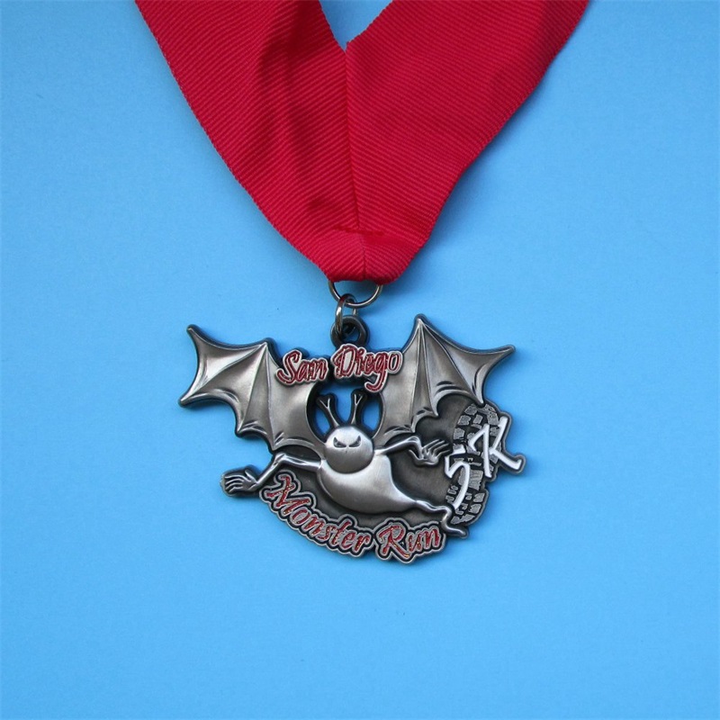 Zinklegeringsgjutningsmedaljer Utformar din egen sportlegeringsmedalj med Lanyard Medallion