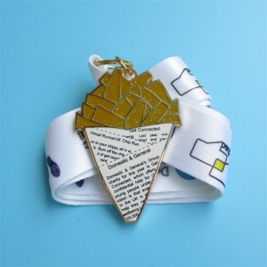 Anpassade glittermetallmedaljer Virtual Run Sports Medal