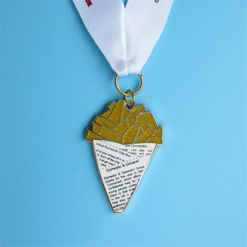 Anpassade glittermetallmedaljer Virtual Run Sports Medal