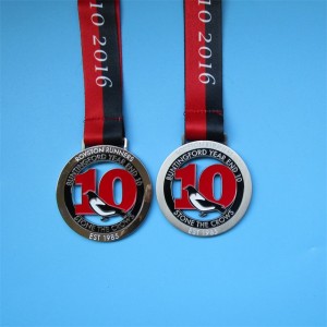 Die Cast Metal Badge 3D Aktivitetsmedaljer och utmärkelsen Medal of Honor med band