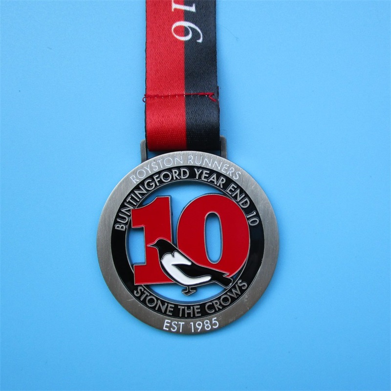 Die Cast Metal Badge 3D Aktivitetsmedaljer och utmärkelsen Medal of Honor med band