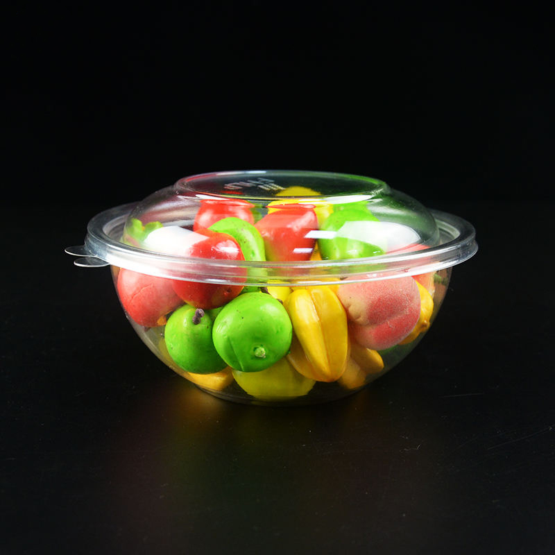 Engångsåtervinningsbart material plastkristallfruktskål
