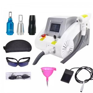 Desktop Multifunktionell 3 i1 Q Switch ND YAG Tatuering Laser Borttagning Pigment Removal Laser Carbon Peel Device, Carbon Peel, ND YAG LASER, TATOO Removal Laser Machine (3 våglängder: 1320Nm, 1064Nm ,, 532Nm)