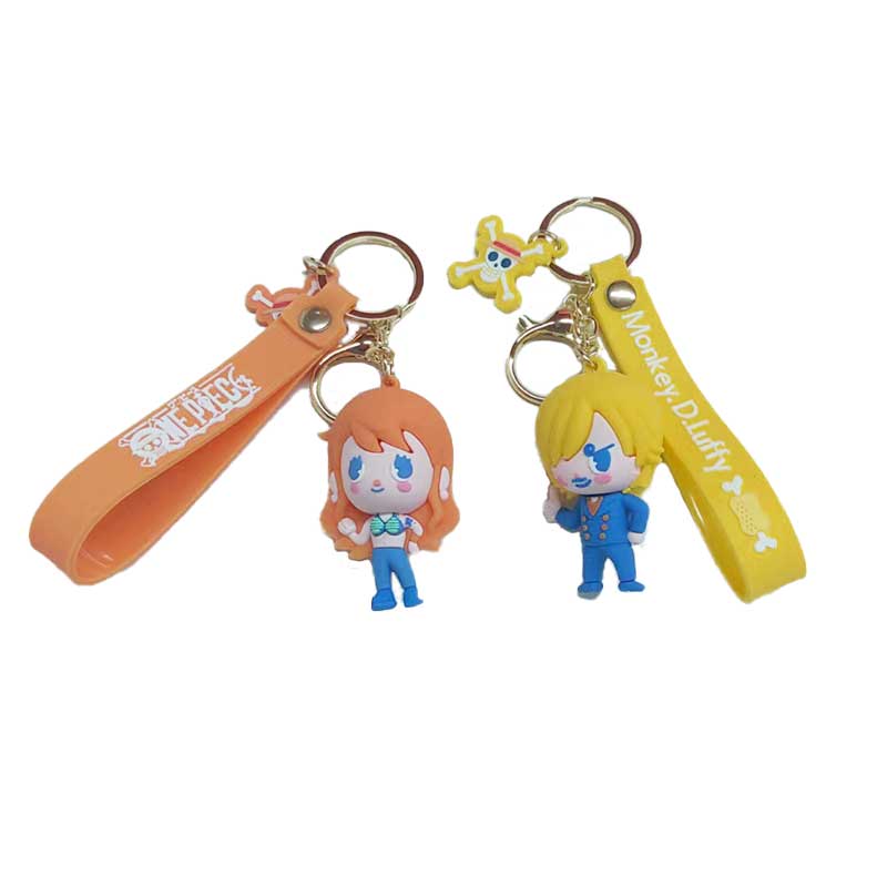 Partihandel anpassad 3D PVC Sötnyckelring
