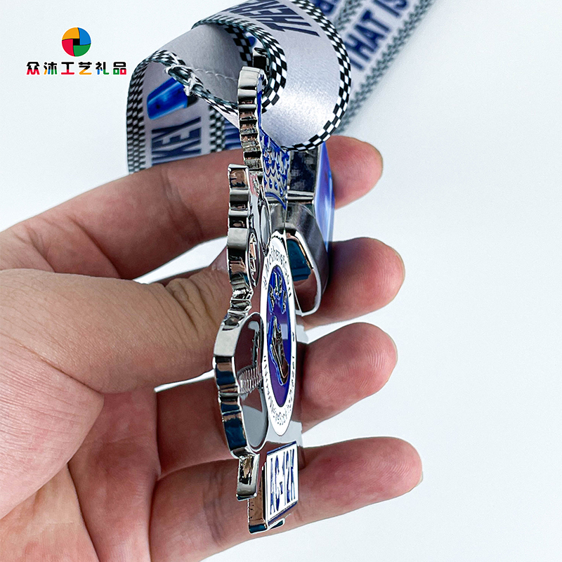 Unik design Anpassad logotyp LED Sport Medallion Metal 3D Emaljmedaljer för souvenir