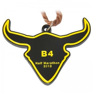 Designa din egen tomma zinklegering 3D Gold Award Marathon som kör anpassad metallsportmedalj