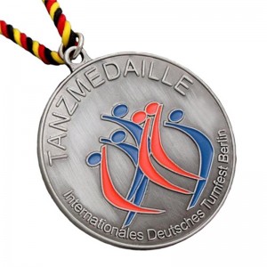 Antik silvermedalj Nya maratonutmärkelser Medaljer Sportmedaljer och band