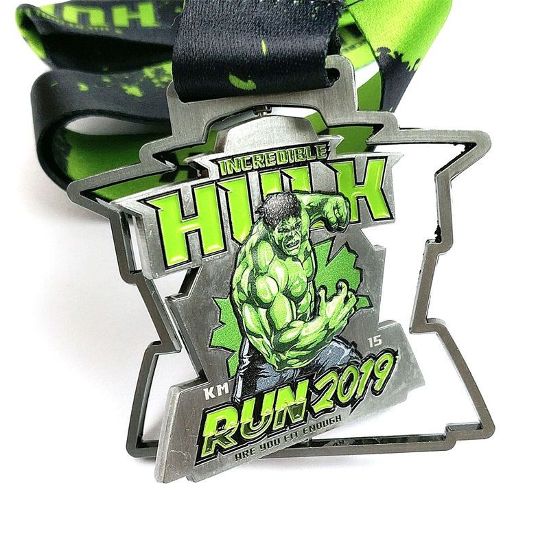 GAG -tillverkare Custom Medal Design Super Hero Awards Gold Medal