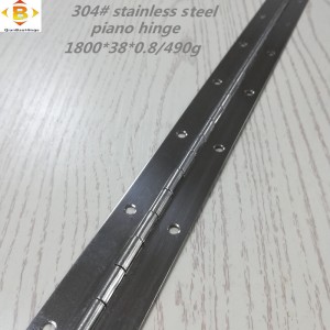 Standardstorlek lång gångjärn 304#72 \'\' rostfritt stål piano gångjärn kontinuerligt rad skåp piano gångjärn