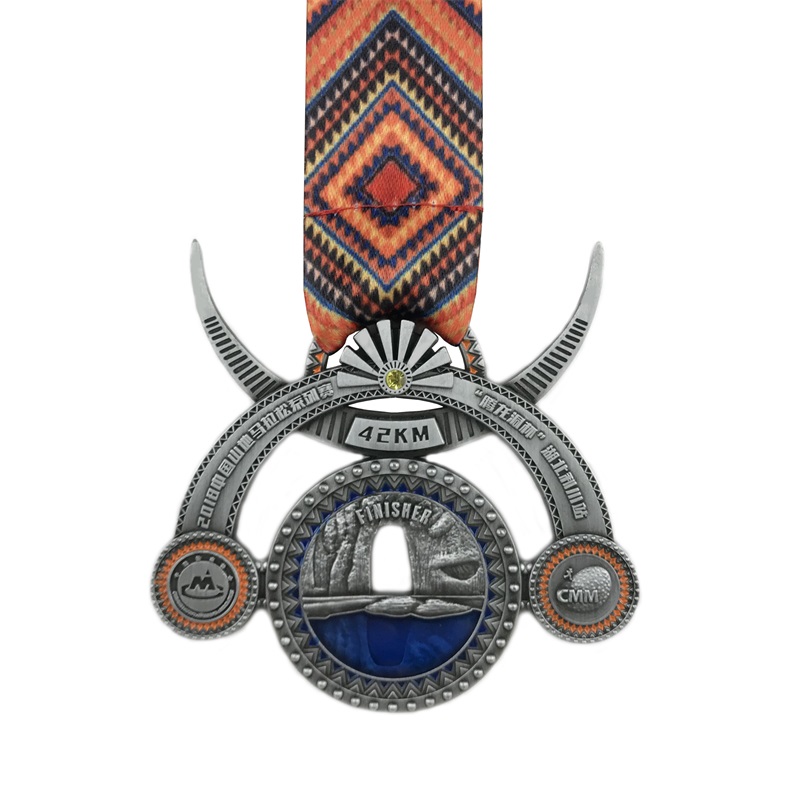 Anpassad medaljonghalsband 4D Emalj Anpassad medalje för souvenir