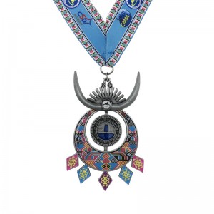 Special Design Antique Silver Plated 4D Sport Medals and Ribbon Commemorative MedalS