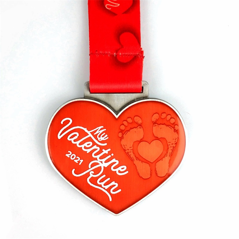 Holiday Running Medales Present for Valentine's Day Trail Running MedalS