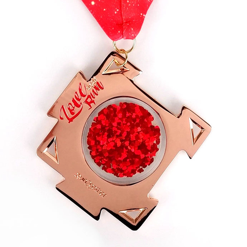 Holiday Running Medales Present for Valentine's Day Trail Running MedalS