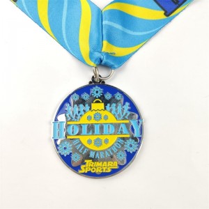 Guldsilver- och bronsmedaljer Anpassade medaljer gåva till jul