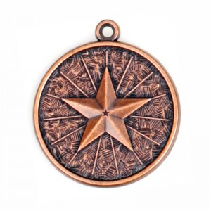 Antik mässingspläterad metallmedalj med flasköppnar Anpassad metallguldmedalj