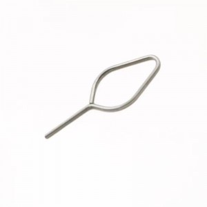 Trådformande fjäderstift för telefonsimkort