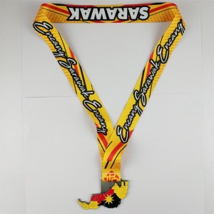 Gagmedaljtillverkare personaliserad hedersutdelningar metall 3d guldpläterad medaljkarta över stadsmedalj