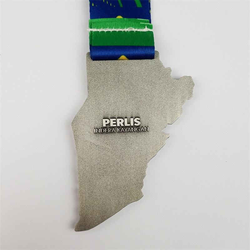 Gagmedaljstillverkare design metall 3d guld pläterad medalj National City Map Medals
