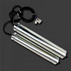 Anpassad DC borstlös elektrisk rullgummibelagd 24V 48VPLC -styrning dubbel rad kedjehjulsmotortransportbälte