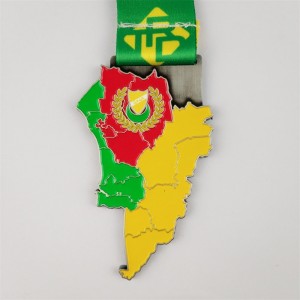 Designa din egen logotyp Blank 3D Metal Award ODM Gold Silver och bronsmedaljer