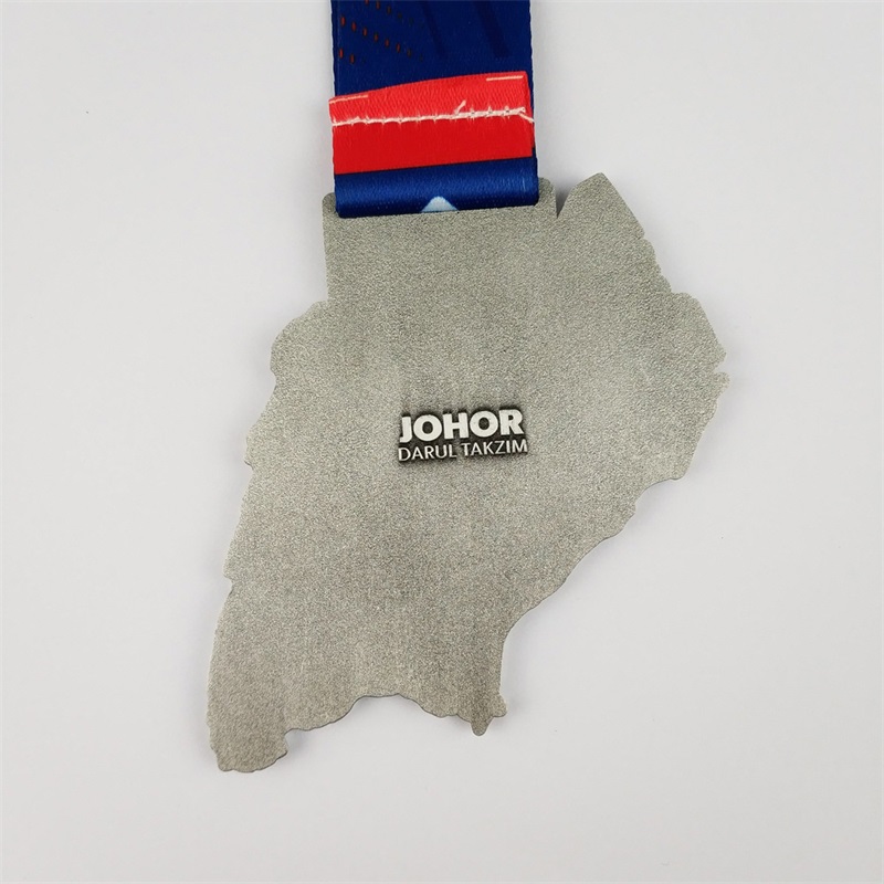 Fabriksmedaljer Anpassad medaljhållare Färgglada emaljmaratonmedalj med lasergravelogotyp